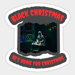 Black Christmas Sticker